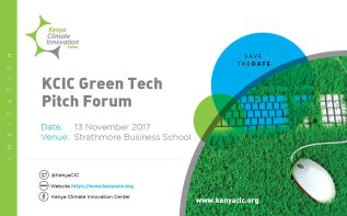 Green Tech Pitch Forum Save the Date